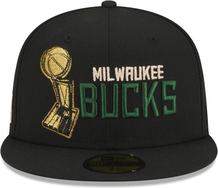 Actual product image New Era 59Fifty Fitted Cap - NBA CHAMPIONS Milwaukee Bucks (7 3/8)