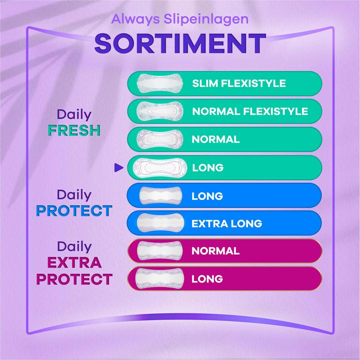Actual product image Always Daily Fresh (52 x, Panty liners)