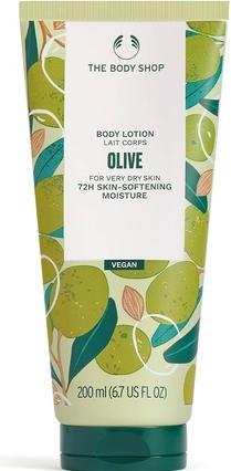 Body Shop Olive Nourishing Body Lotion 200ml - Trockene bis sehr trockene Haut 72 Stunden lang (Körperlotion, 200 ml)
