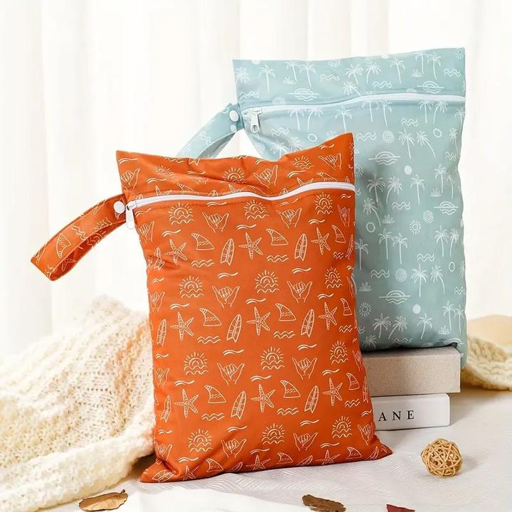 ASMI Lot de 2 sacs à couches Wetbag 25x35 cm