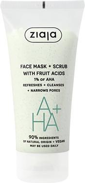 Actual product image Ziaja Peeling mask with fruit acids (Face Mask + Scrub) 55 ml (55 ml)