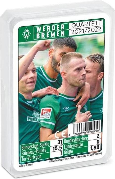 Produktbild ASS Altenburg 22182468 - Werder Bremen Quartett, Saison 21/22 (DE-Ausgabe) (Deutsch)