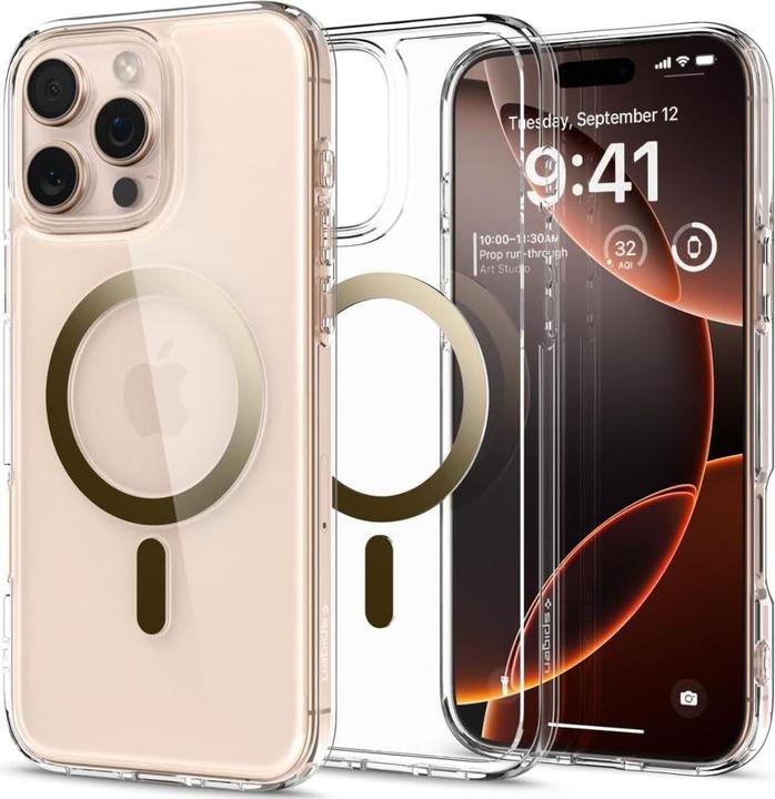 Actual product image Spigen Ultra Hybrid Mag Magsafe case for iPhone 16 Pro Max 6,9" gold (Apple iPhone 16 Pro Max)