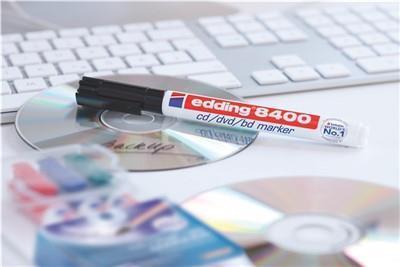 Produktbild Edding CD/DVD/BD Marker 8400 (Rot, 0.50 mm, 1 x)