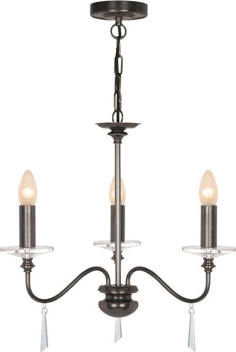 Elstead Lighting Finsbury Park Kronleuchter E14 3-fach Alte Bronze