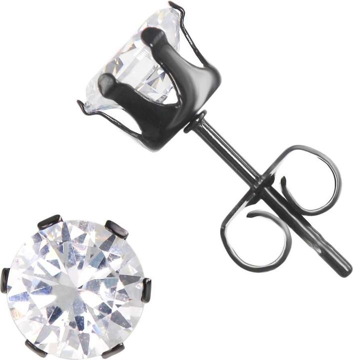 Bijouteria Ohrstecker (Edelstahl, Zirkonia, PVD Beschichtung)