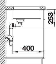 Produktbild Blanco Subline 160-U (Unterbauspüle, 19 cm, 46 cm)