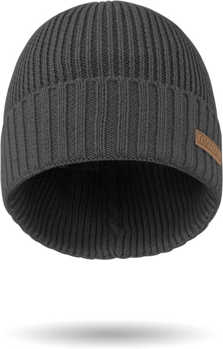 Actual product image Normani Winter set made of merino wool scarf and hat smooth Yuma - 9115