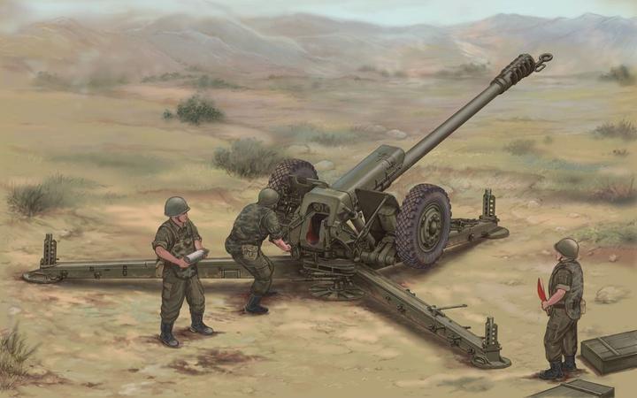 Actual product image Trumpeter Soviet D30 122mm Howitzer-Late Version