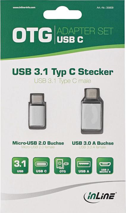 Image du produit InLine Jeu d'adaptateurs USB (USB 3.0)