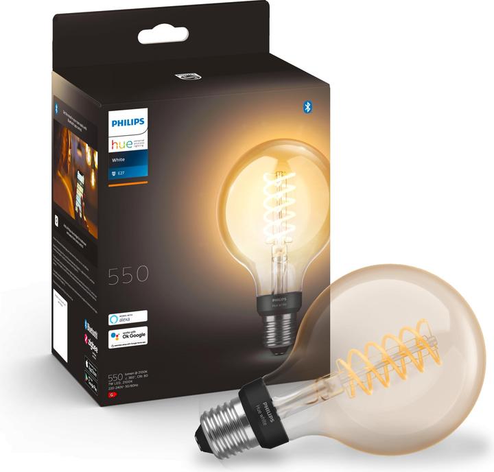 Produktbild Philips Hue Philips Globe G93 Filament (E27, 7 W, 550 lm, 1 x, G)