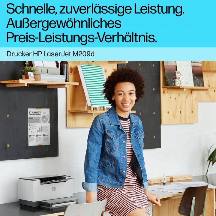 Produktbild HP LaserJet M209d - Printer - B/W (Laser, Schwarz-Weiss)