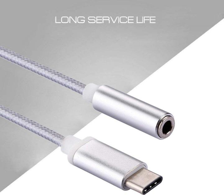 Produktbild Calitron Audio Adapter USB-C - Typ C Konverter Adapterkabel, silber (0.10 m, USB 3.2 Gen 1)