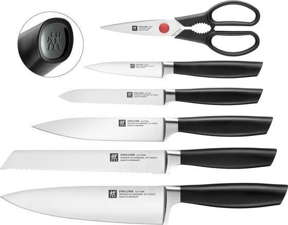Actual product image Zwilling All Star self-sharpening knife block light 7 pcs, black