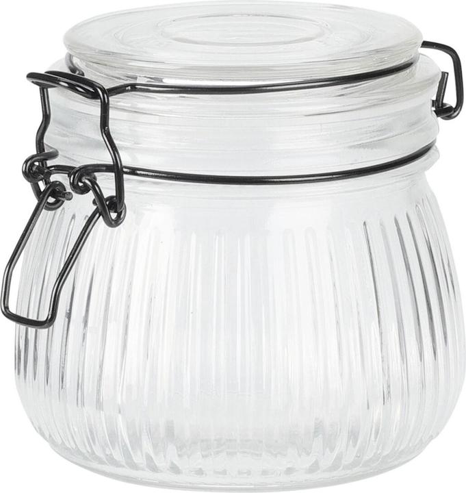 Produktbild Casativo Vorratsglas mit Bügelverschluss und 3D-Muster, 500 ml (0.50 l)
