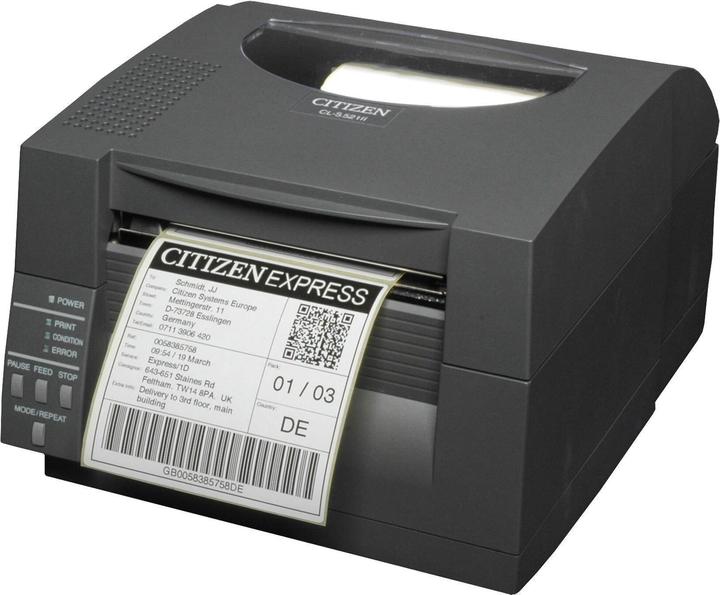 Actual product image Citizen CL-S531II Printer  Direct thermal, Black, UK+EN Plug (300 dpi)