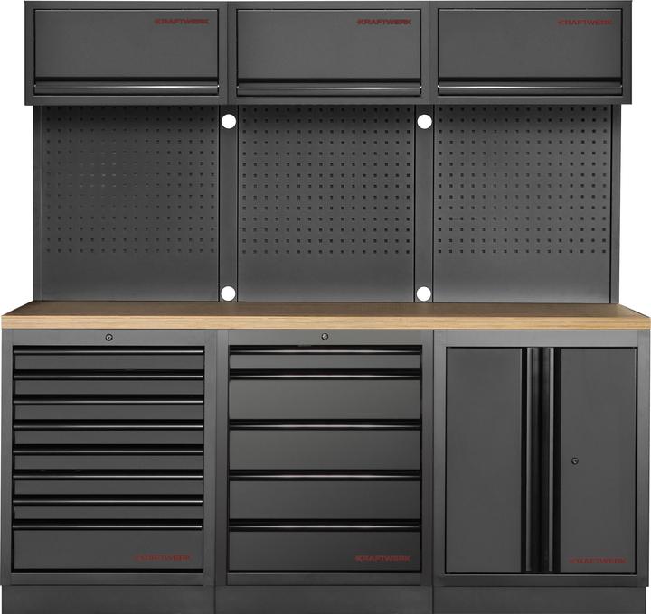 Kraftwerk MOBILIO BLK Kombi Lochwand Buche (204 cm, 200 cm)