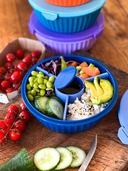 Image du produit Yumbox Poke Bowl Bol avec diviseur 3 pièces, Kale Green