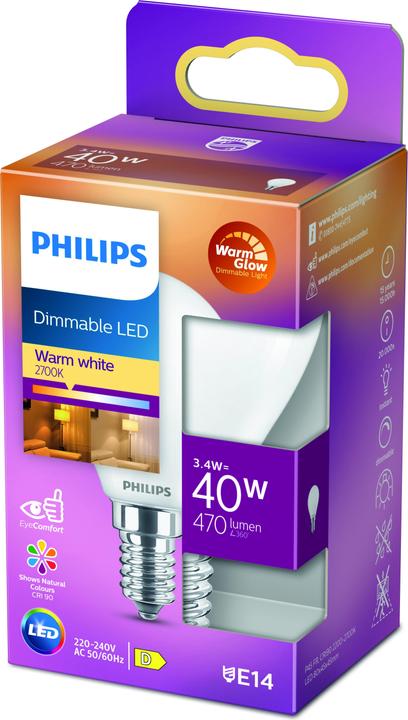 Actual product image Philips Lamp (E14, 3.40 W, 470 lm, 1 x, D)