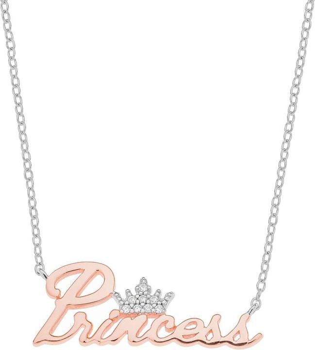 Immagine prodotto Disney Collana Princess, argento 925 (Argento 925, 35 - 40,5 cm)