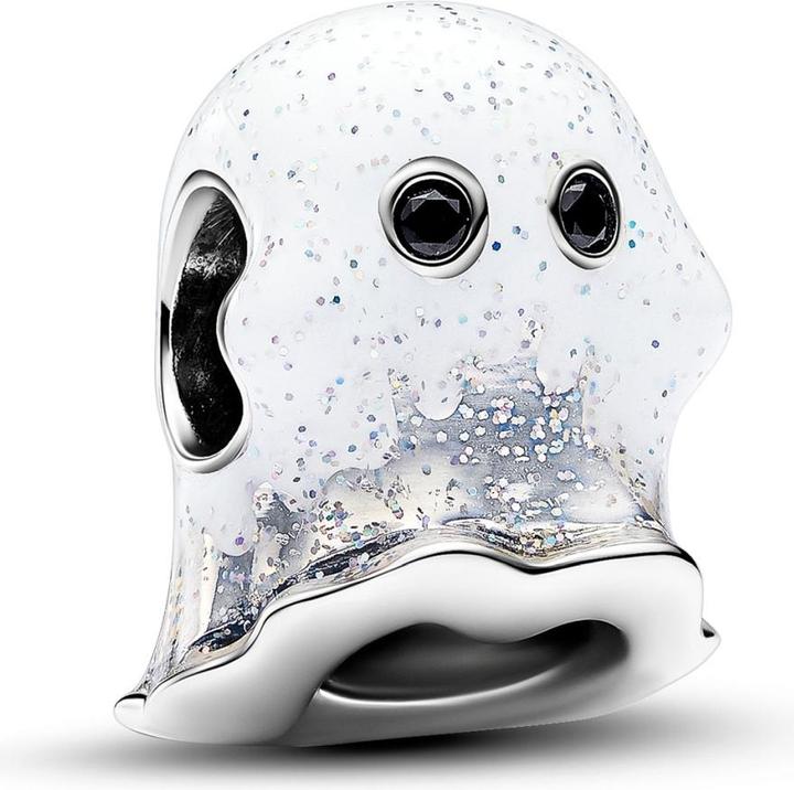 Pandora Moments Boo Geist Charm (Sterlingsilber, Emaille)