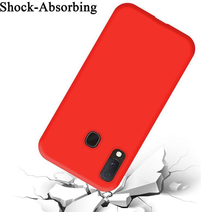 Actual product image Cadorabo TPU Liquid Silicone Case Cover (Samsung Galaxy A20e)