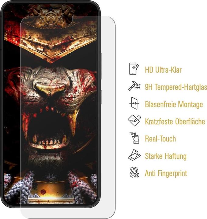Actual product image Protectorking 4x Premium screen protector 3D CLEAR (4 Piece, Huawei Y7 (2019))