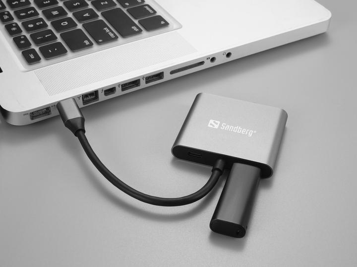 Produktbild Sandberg Dockingstation (USB-C, 3 Ports)