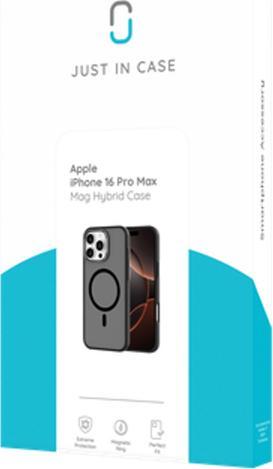 Produktbild Just in Case Military Grade Kunststoff Back Cover Schwarz Magnetisch Apple iPhone 16 Pro Max (Apple iPhone 16 Pro Max)