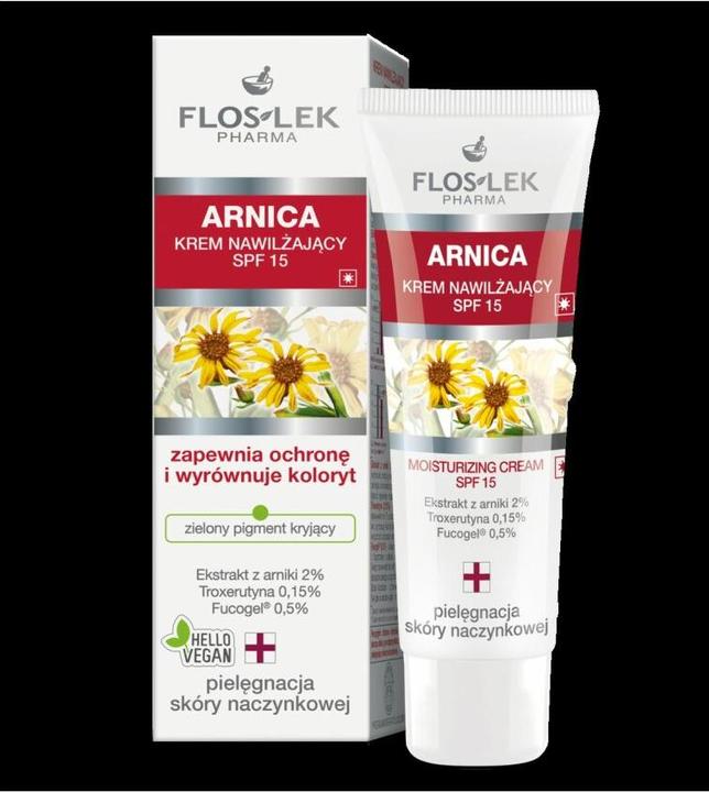 Produktbild Floslek FLOSLEK Arnica Moisturizing Cream SPF15 krem nawilżający do skóry naczynkowej 50ml (50 ml, Tagescreme, SPF 15)