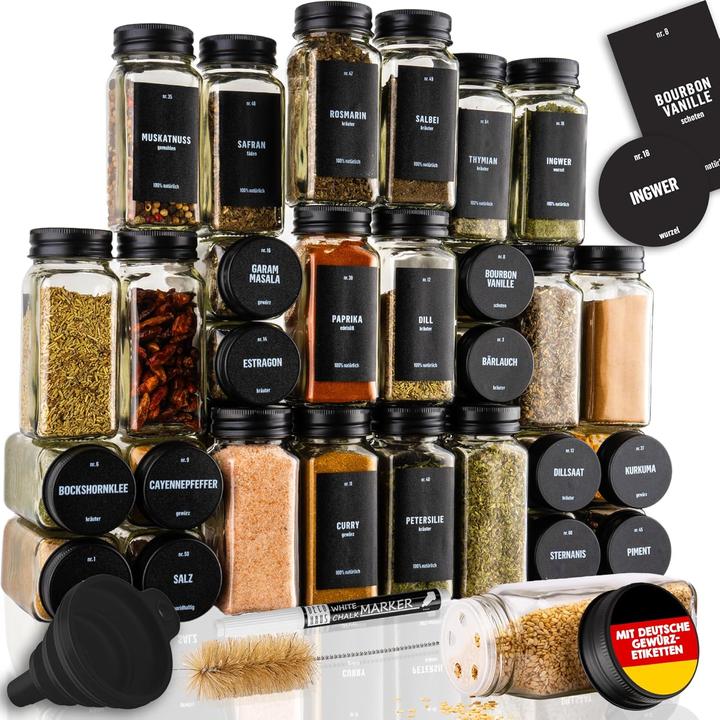 Deco haus 36-teiliges Gewürzgläser Set (4.32 l)