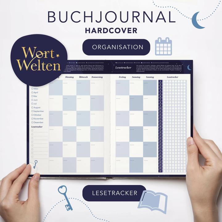 Produktbild Buchjournal XXL für Buchliebhaber | 100 Bücher tracken und bewerten | Das Buch Tagebuch für Erwachse (Deutsch, Lisa Wirth, 2024)