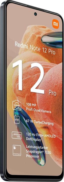 Actual product image Xiaomi Redmi Note 12 Pro 4G (256 GB, Graphite gray, 6.67", Dual SIM, 108 Mpx, 4G)