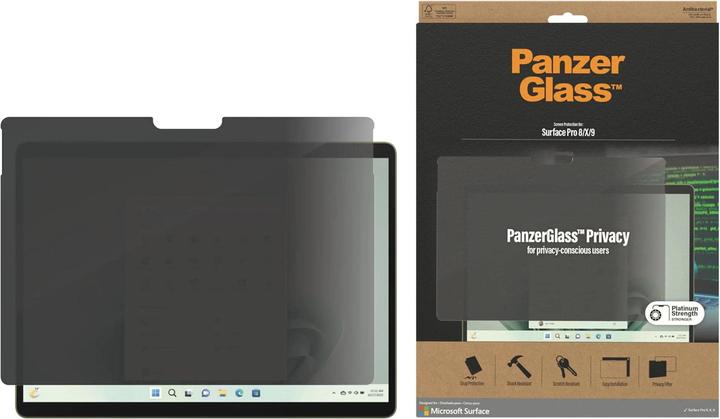 Produktbild PanzerGlass Privacy (1 Stück, Microsoft Surface Pro 9, Microsoft Surface Pro 8, Microsoft Surface Pro X)
