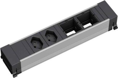 Produktbild Bachmann Steckdosenleiste Conference 2xCH T13 2xAbdeckung (2 x, Typ 13)