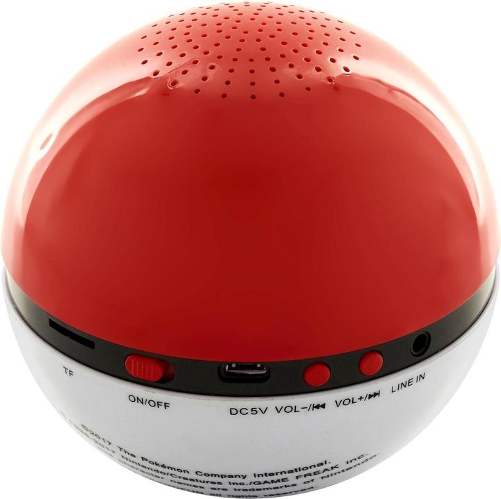 Image du produit Teknofun Haut-parleur sans fil Pokemon Pokeball (4 h, Fonctionnement sur batterie)