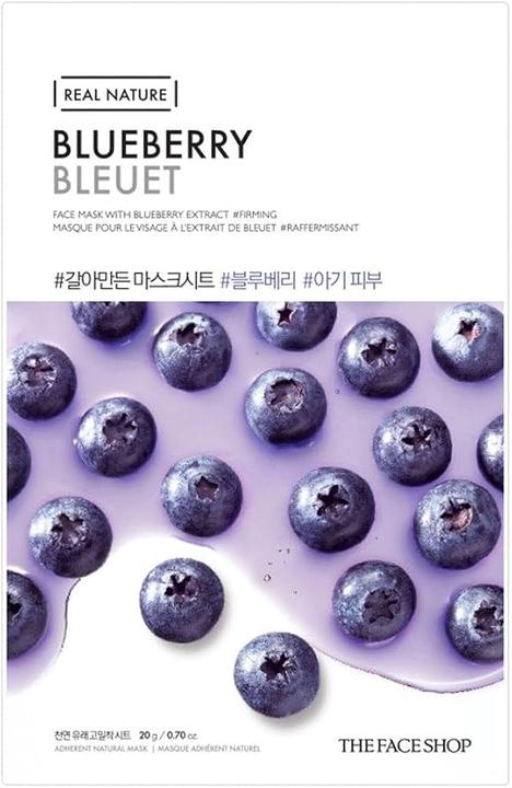 The Face Shop Real Nature Face Mask With Blueberry Extract