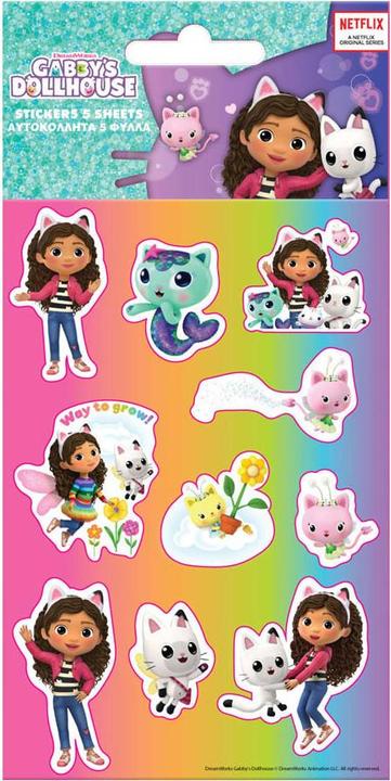 Gabby's Dollhouse Sticker, 5 sheets