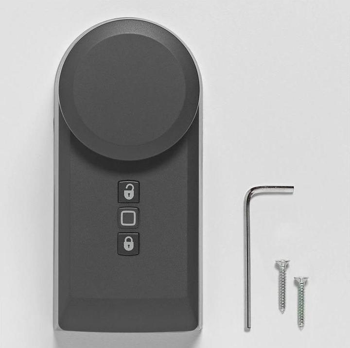 Image du produit Homematic IP Actionneur de serrure de porte Smart Home (HmIP-DLD-A) (anthracite) (Clé, Smartphone)