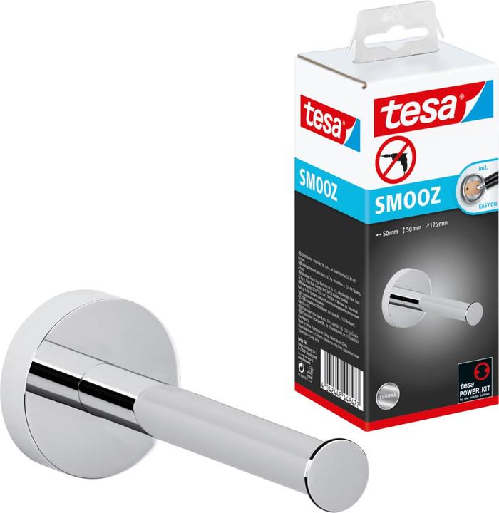 Produktbild tesa SMOOZ WC Ersatzrollenhalter inkl. Klebelösung ohne Bohren