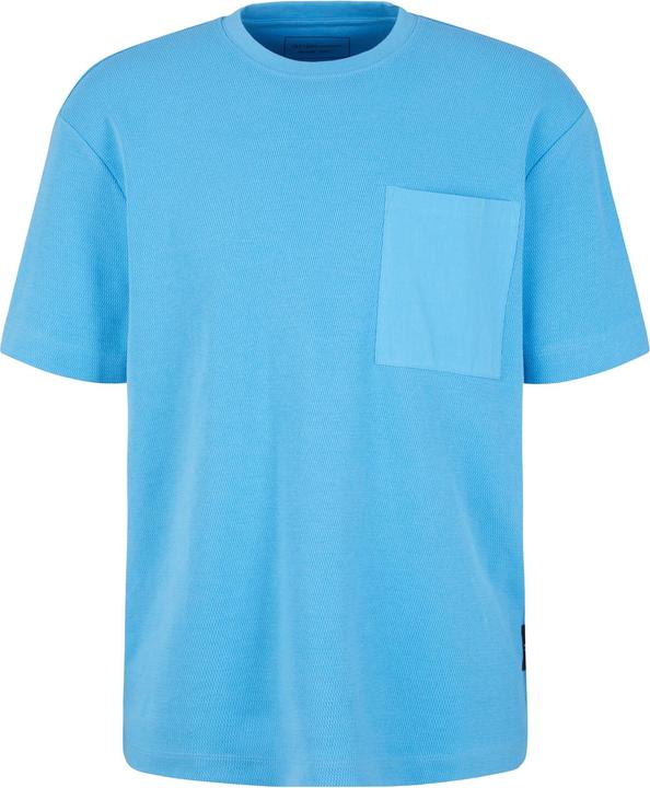 Tom Tailor T-Shirt Kurzarmshirt structured mit Brusttasche