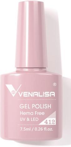 Venalisa Gellack 412 UV/LED (Crepe Pink, UV-Gel Lack)