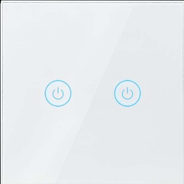Actual product image LogiLink Smart Home Wi-Fi Wall Switch 2-Fold