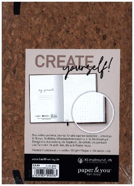 Actual product image paper&you Journal dotted A5 cork (15 x 21 cm, Hardcover)