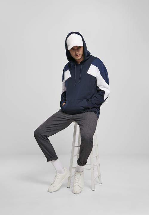 Immagine prodotto Urban Classics Felpa con cappuccio oversize a 3 toni (M)