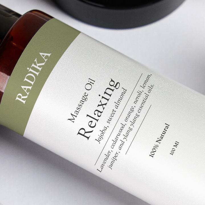 Produktbild Radika Massageöl, Entspannendes Massage-Öl, 100% Rein, BIO, natürlich, 100 ml (100 ml)