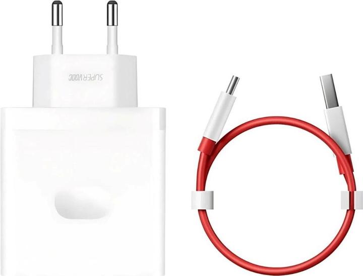 Actual product image OnePlus Charger SUPERVOOC 100W One Port with Cable - White (100 W)