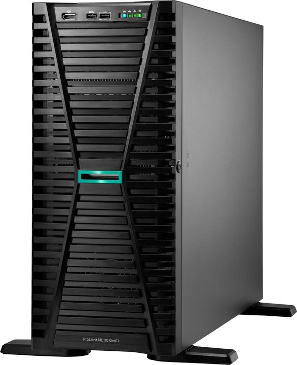 HPE ProLiant ML110 Gen11 Tour Xeon-S 4510 12 coeurs 2.4GHz 2x32GB-R 8xSFF Hot Plug 2x480GB SSD MR408i (Intel Xeon Silver 4510, 64 Go, Serveur de la tour)
