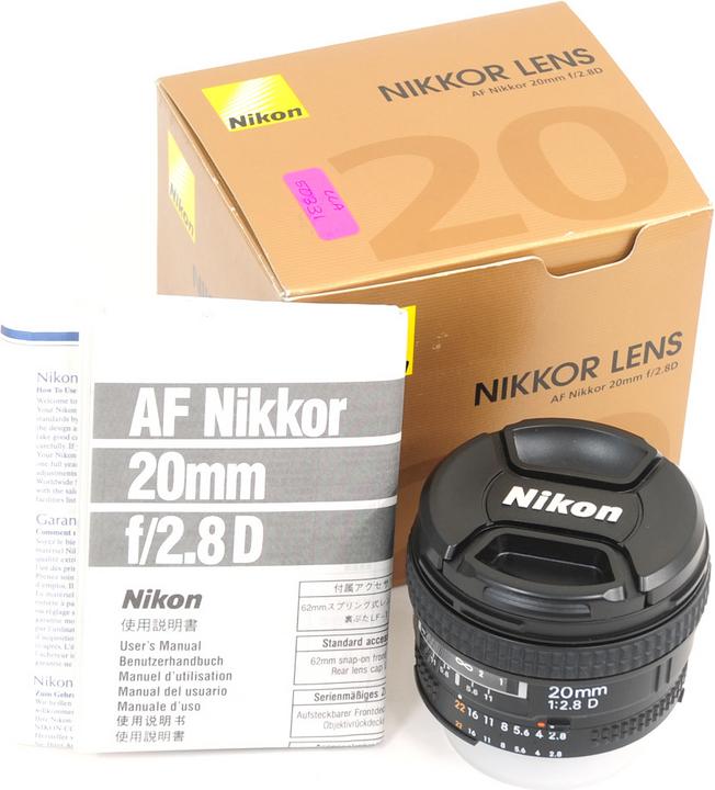 Produktbild Nikon Objektiv 20mm, f/2.8D AF Nikkor - (EU) (Nikon F, Vollformat)
