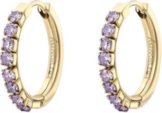 Immagine prodotto Brosway - Timeless circular earrings with violet zircons Desideri BEIE022